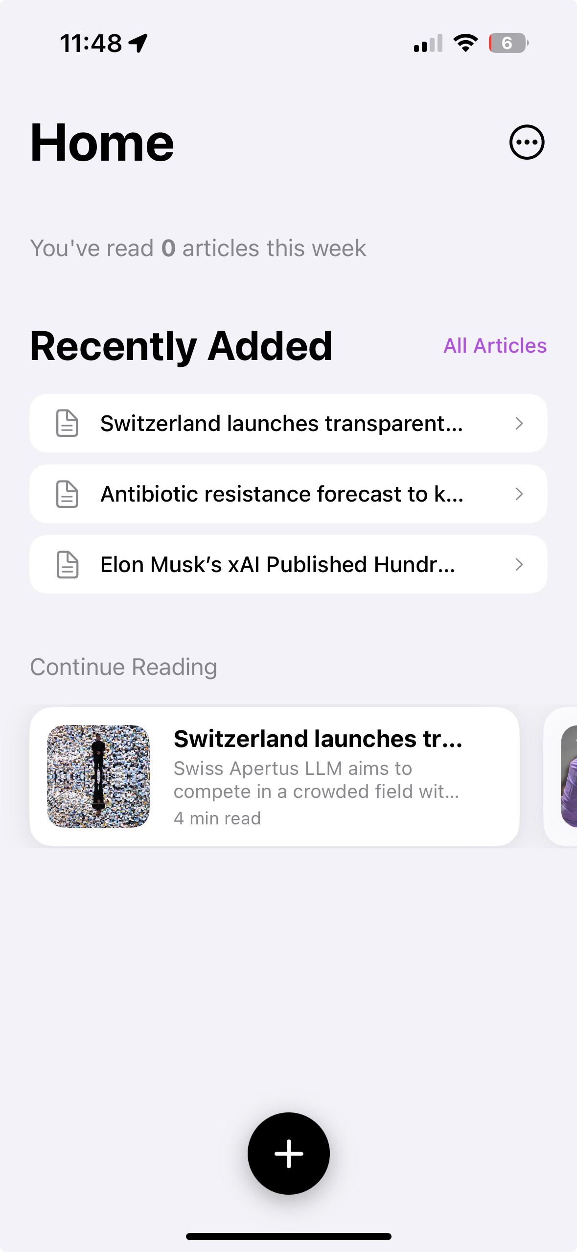 Reader View iOS App